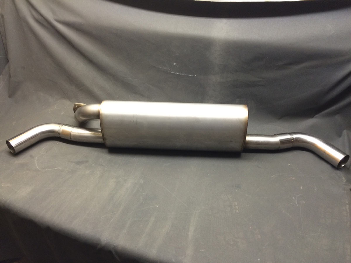 911 (74-89) One In Dual Outlet Muffler